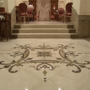 Marble flooring